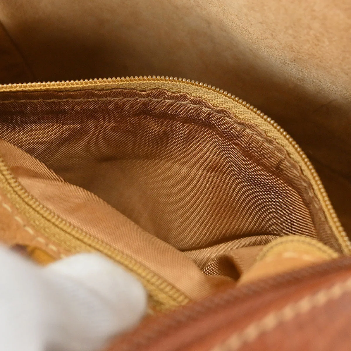 Loewe Brown Leather 2way Shoulder Handbag - Image 10