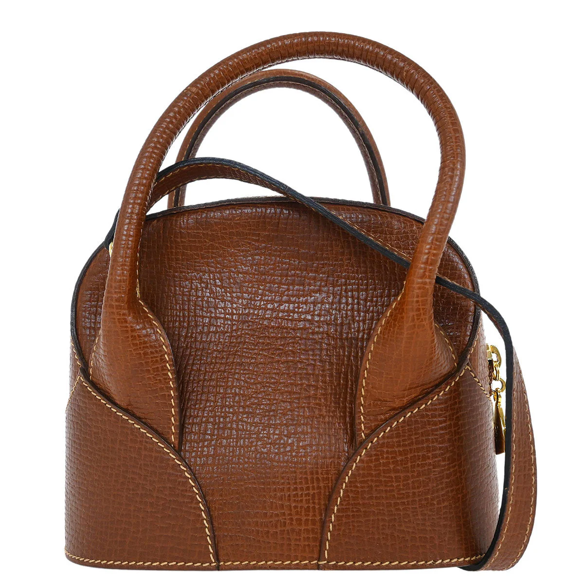 Loewe Brown Leather 2way Shoulder Handbag - Image 2