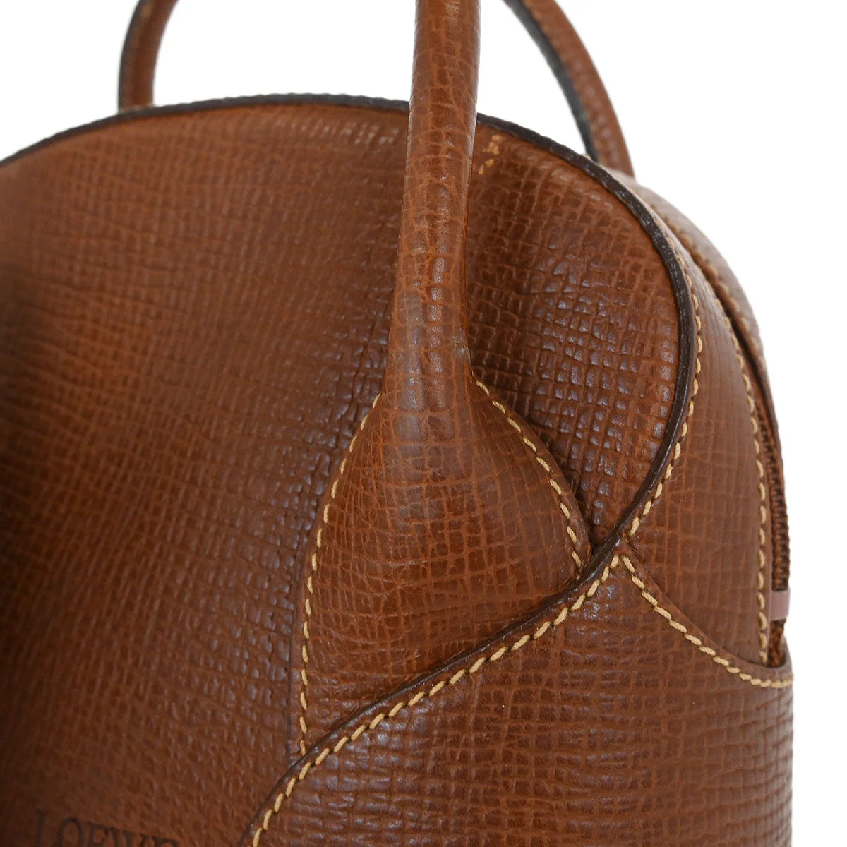 Loewe Brown Leather 2way Shoulder Handbag - Image 3