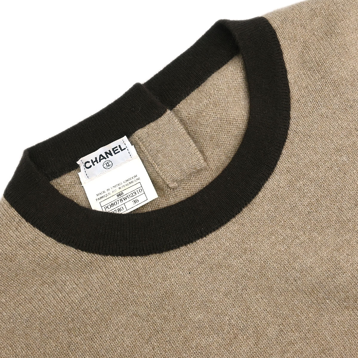 Chanel Ensemble Cardigan Short Sleeve Top Beige #36 - Image 4