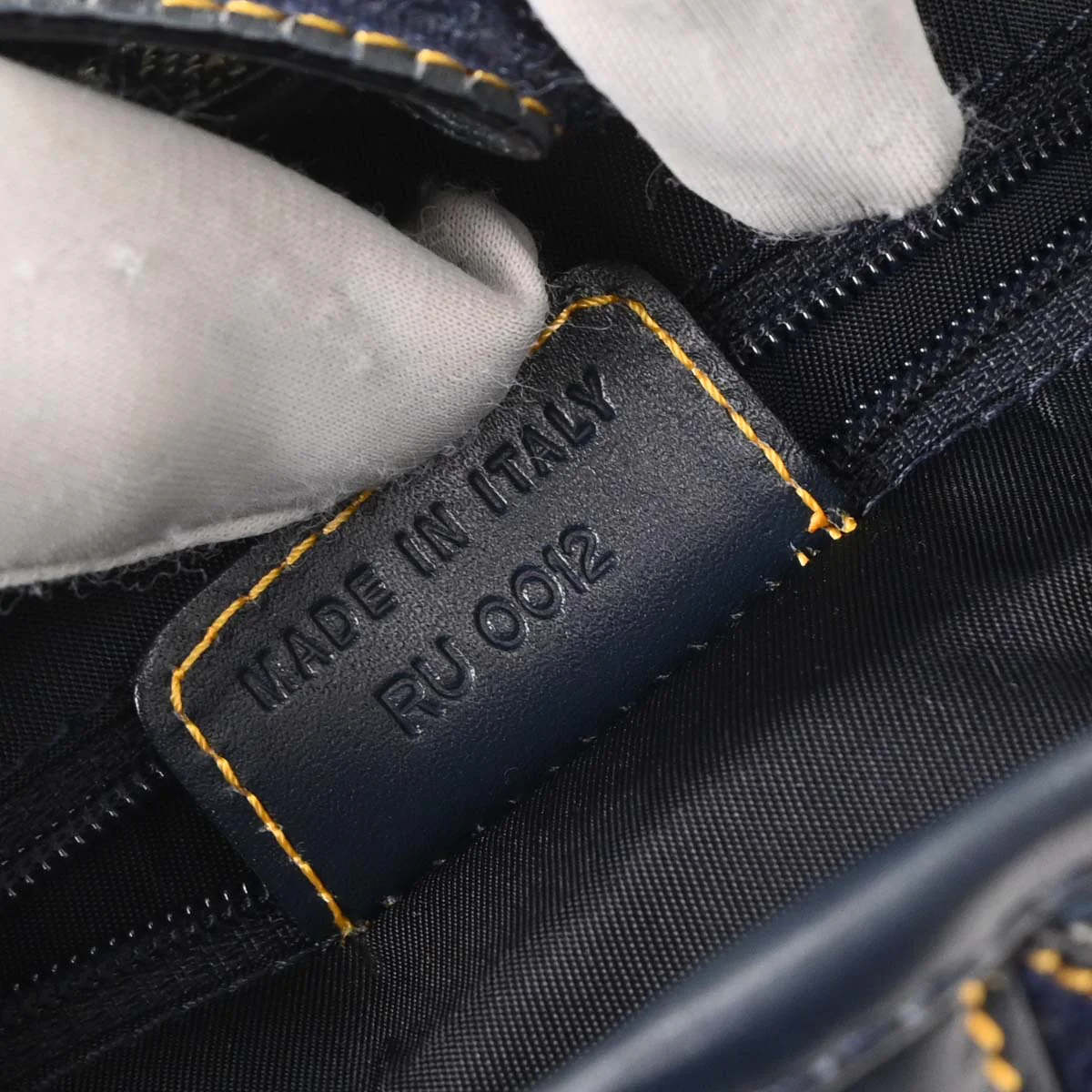 Christian Dior Navy Trotter Double Saddle Handbag - Image 10