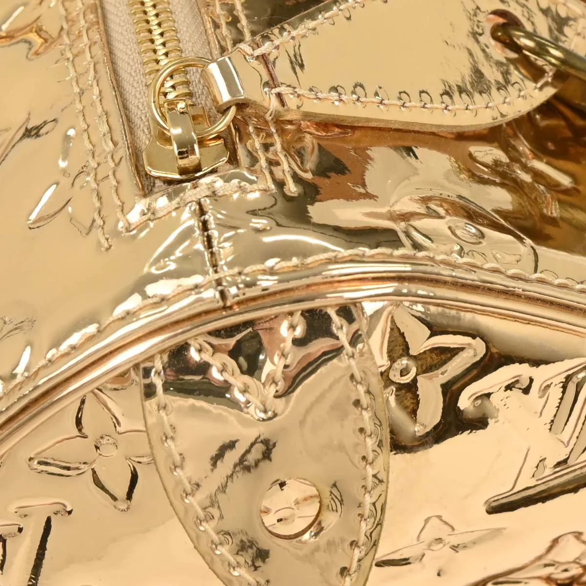 Louis Vuitton Gold Monogram Miroir Speedy 30 Handbag M95272 - Image 7