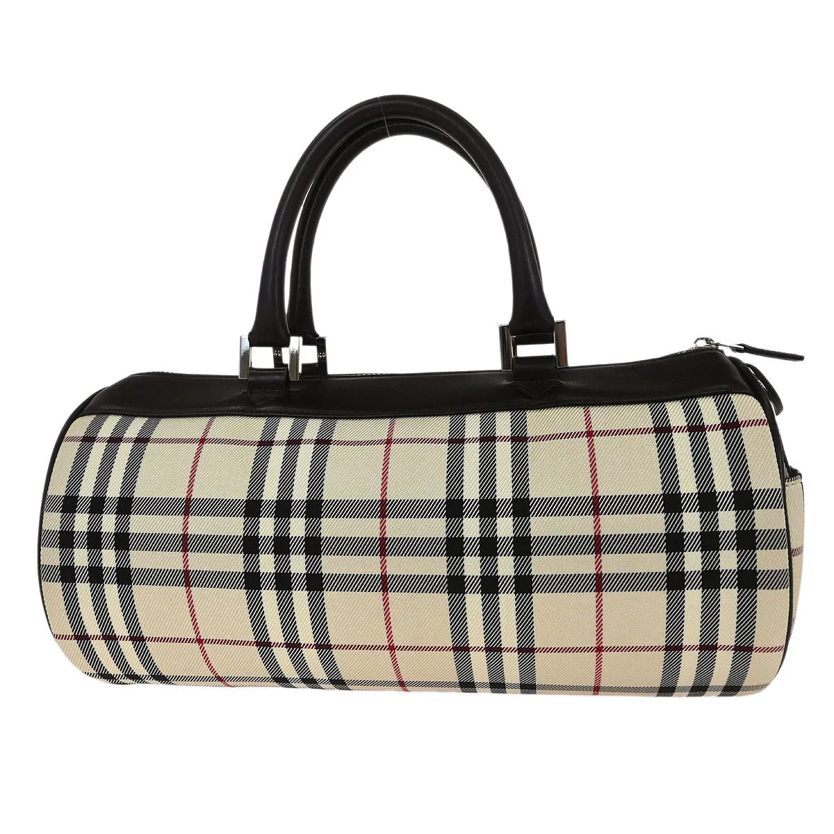 Burberry Beige Brown Burberry Check Handbag - Image 2