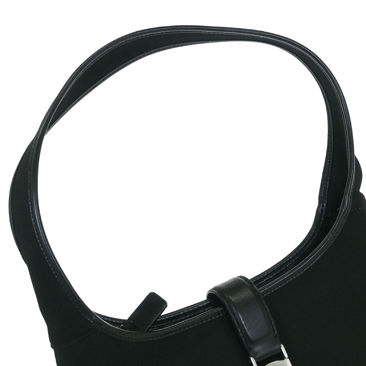 Salvatore Ferragamo Black Nylon Handbag - Image 5
