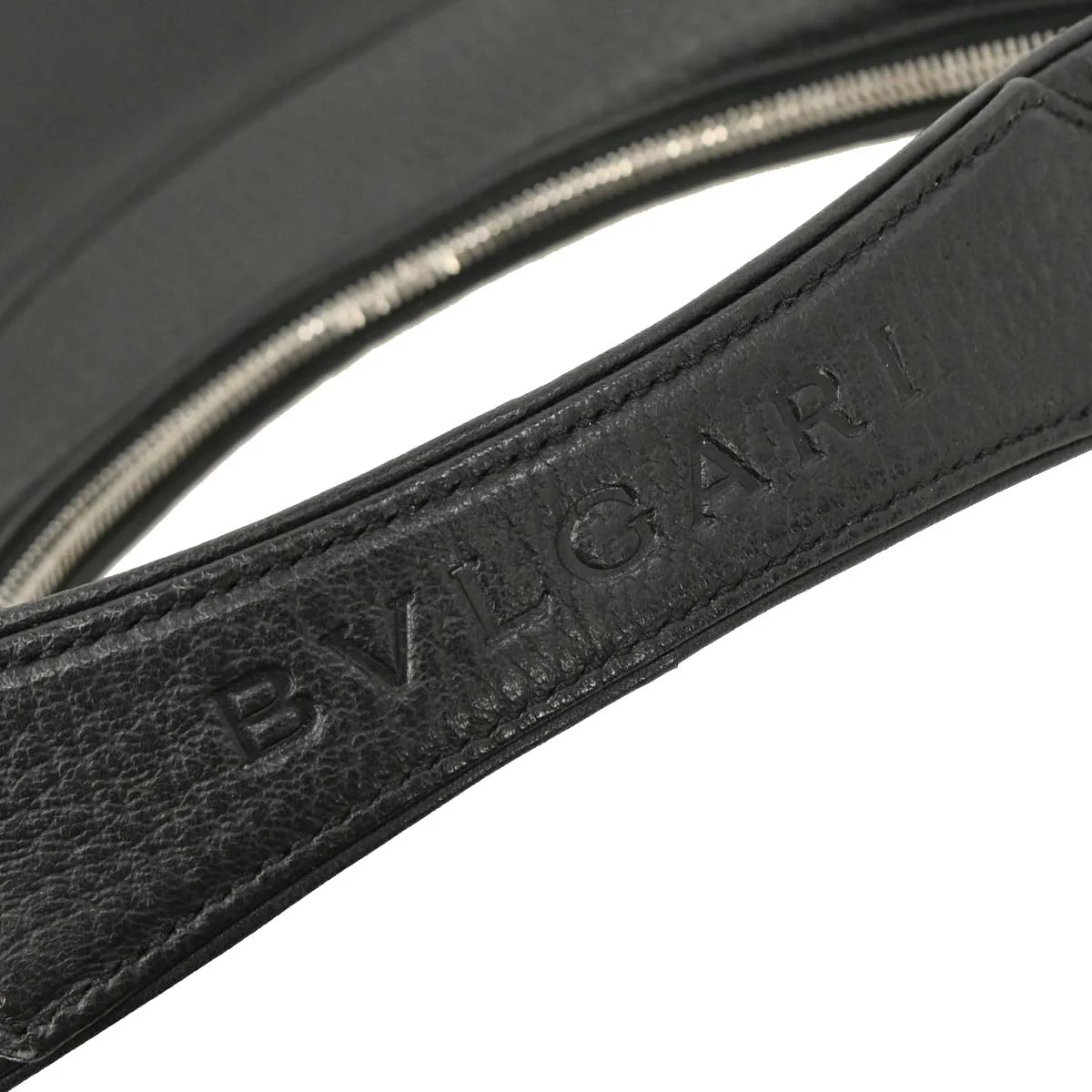 Bvlgari Black Leather Hobo Bag - Image 5