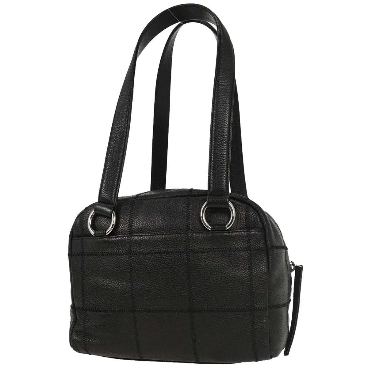 Chanel 2004-2005 Black Caviar Choco Bar Handbag - Image 2