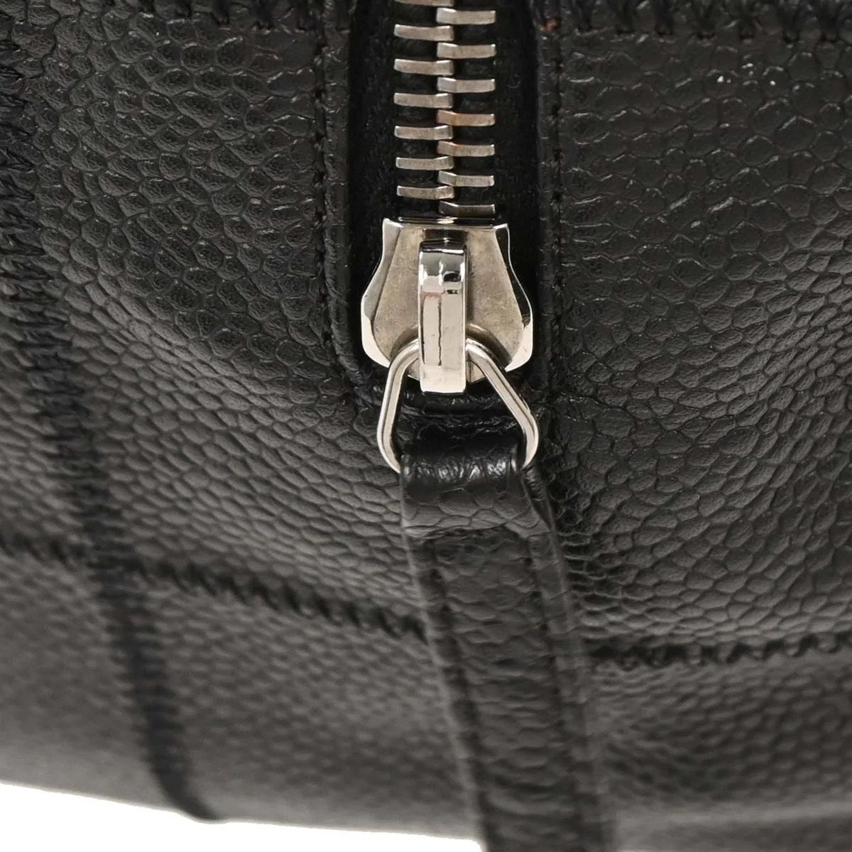 Chanel 2004-2005 Black Caviar Choco Bar Handbag - Image 7