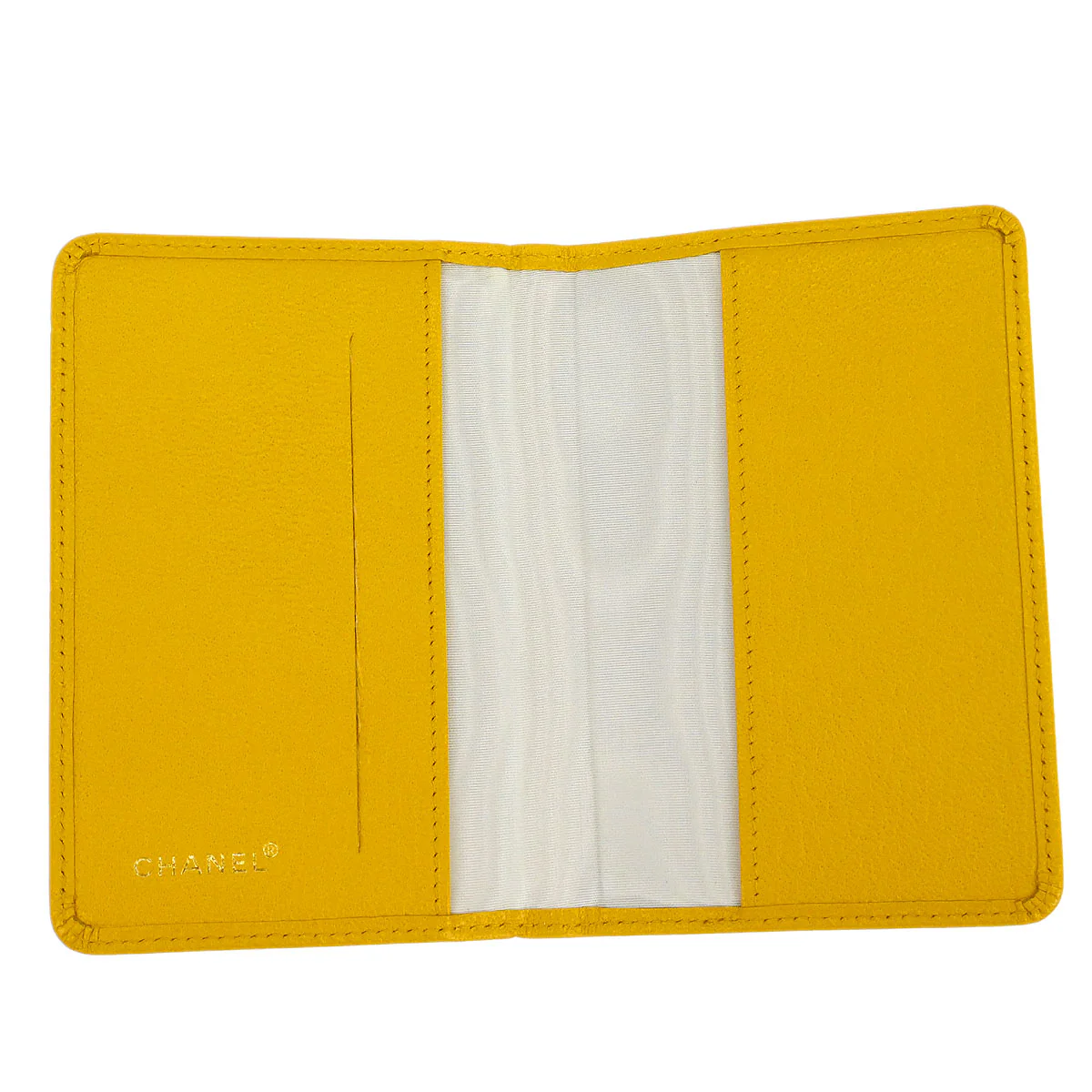 Chanel Yellow Calfskin Cardholder Small Good - Image 3