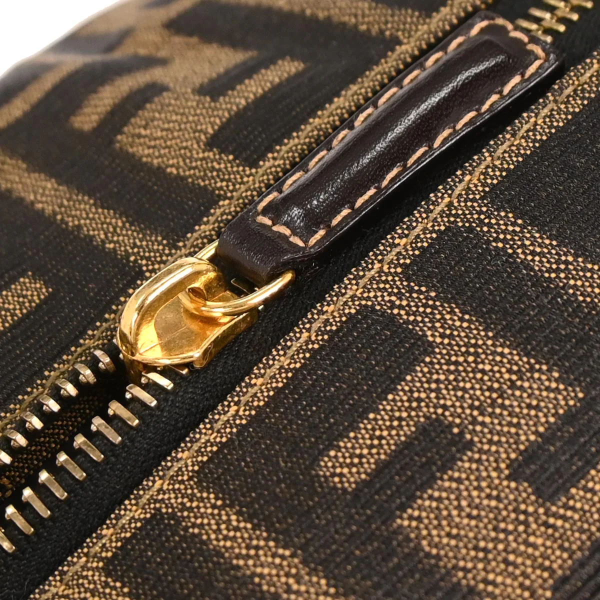 Fendi Brown Canvas Zucca Handbag - Image 6