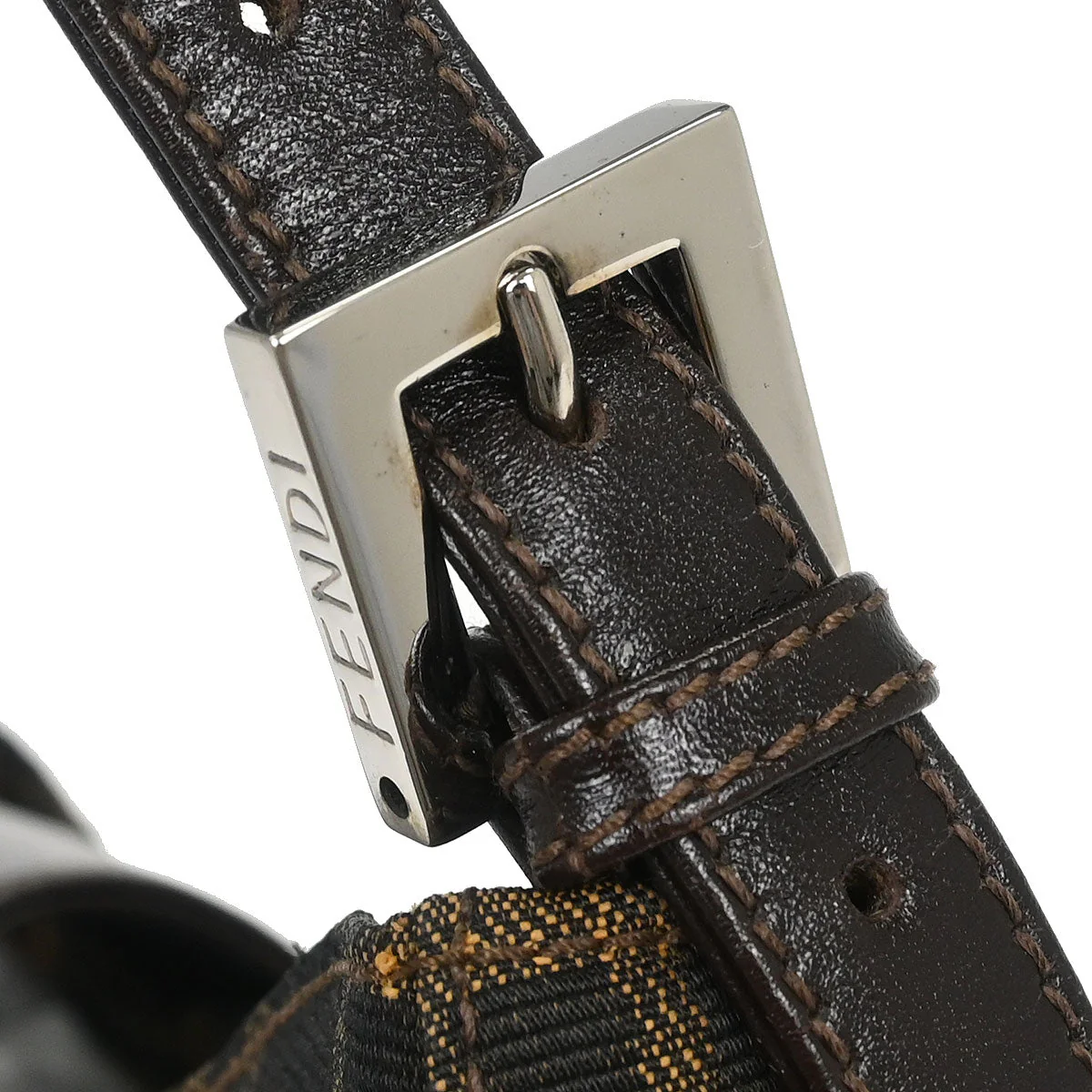 Fendi Brown Zucca Handbag - Image 7