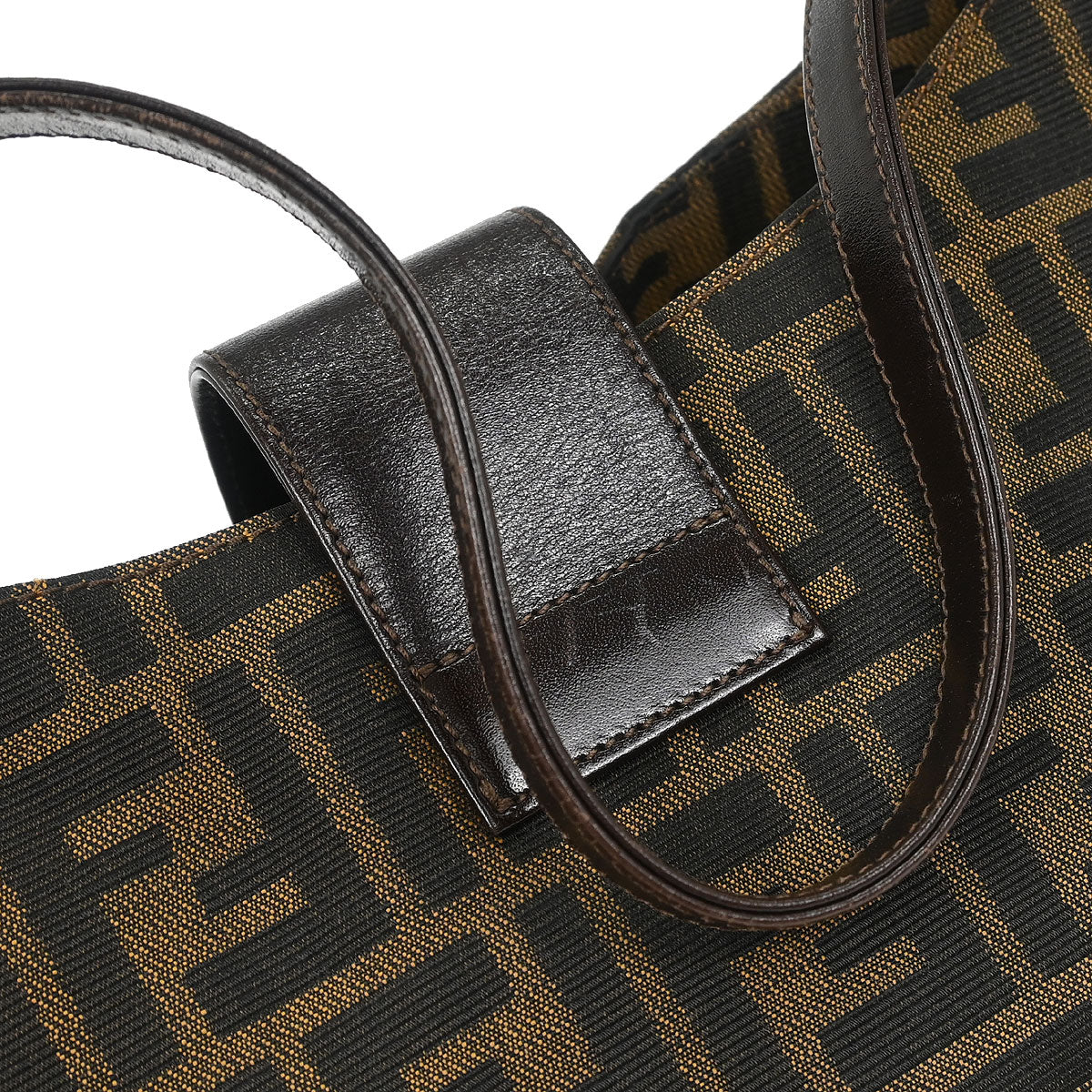 Fendi Brown Zucca Handbag - Image 8