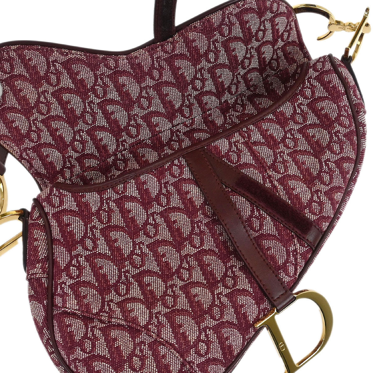 Christian Dior Bordeaux Trotter Saddle Handbag - Image 8