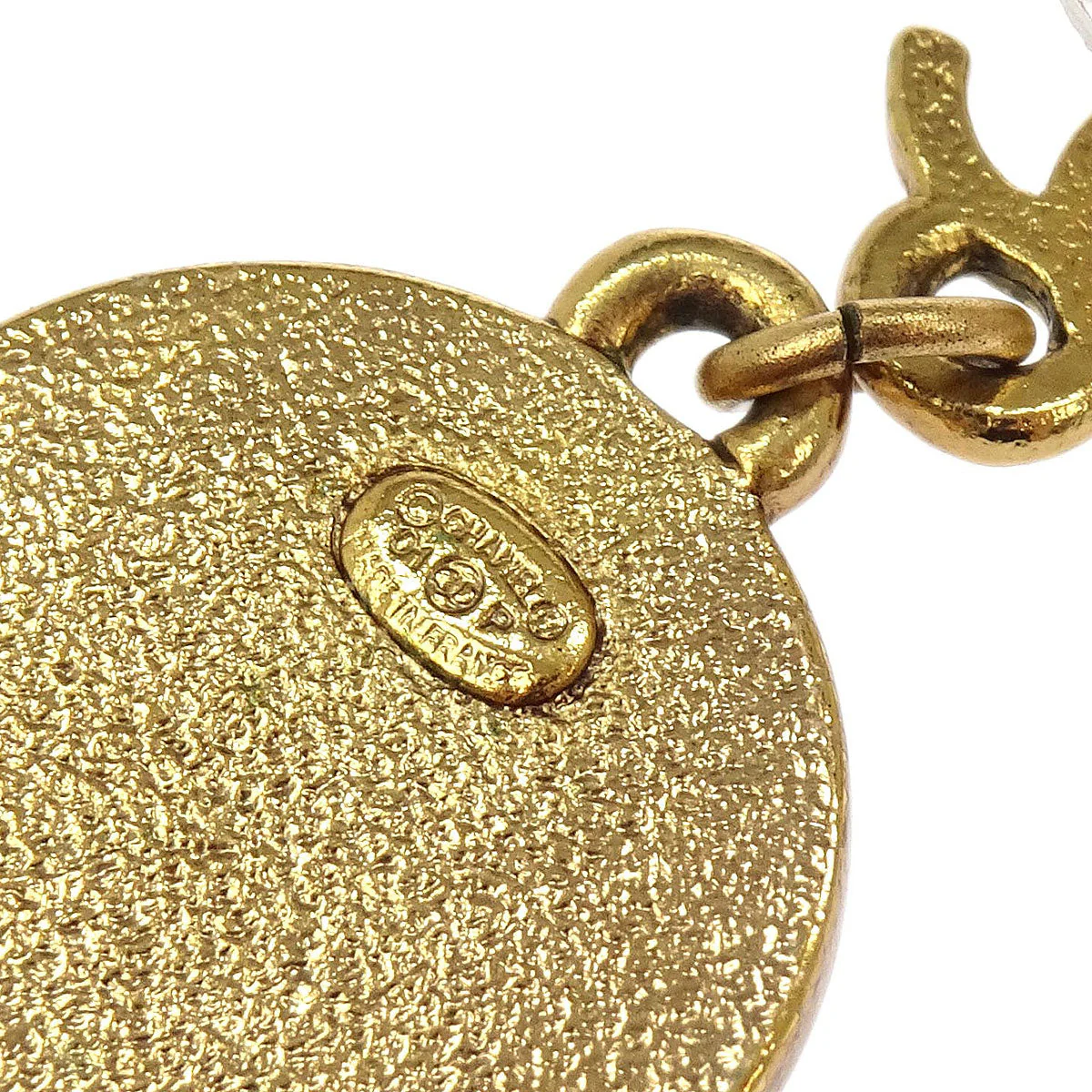 Chanel Dangle CC Button Pierced Earrings Gold 01P - Image 4
