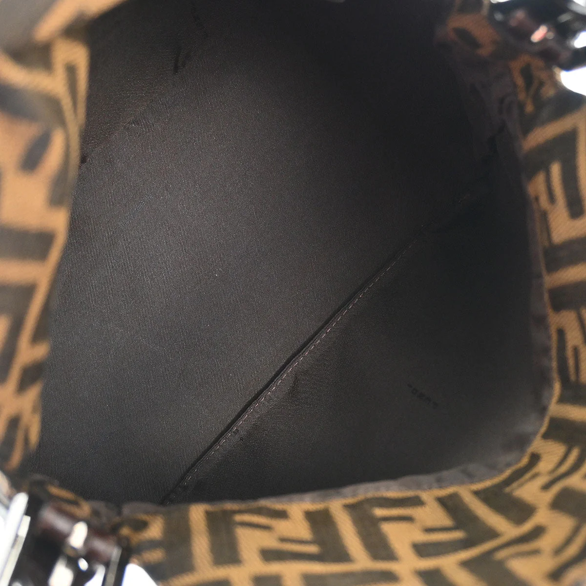 Fendi Brown Canvas Zucca Handbag - Image 7