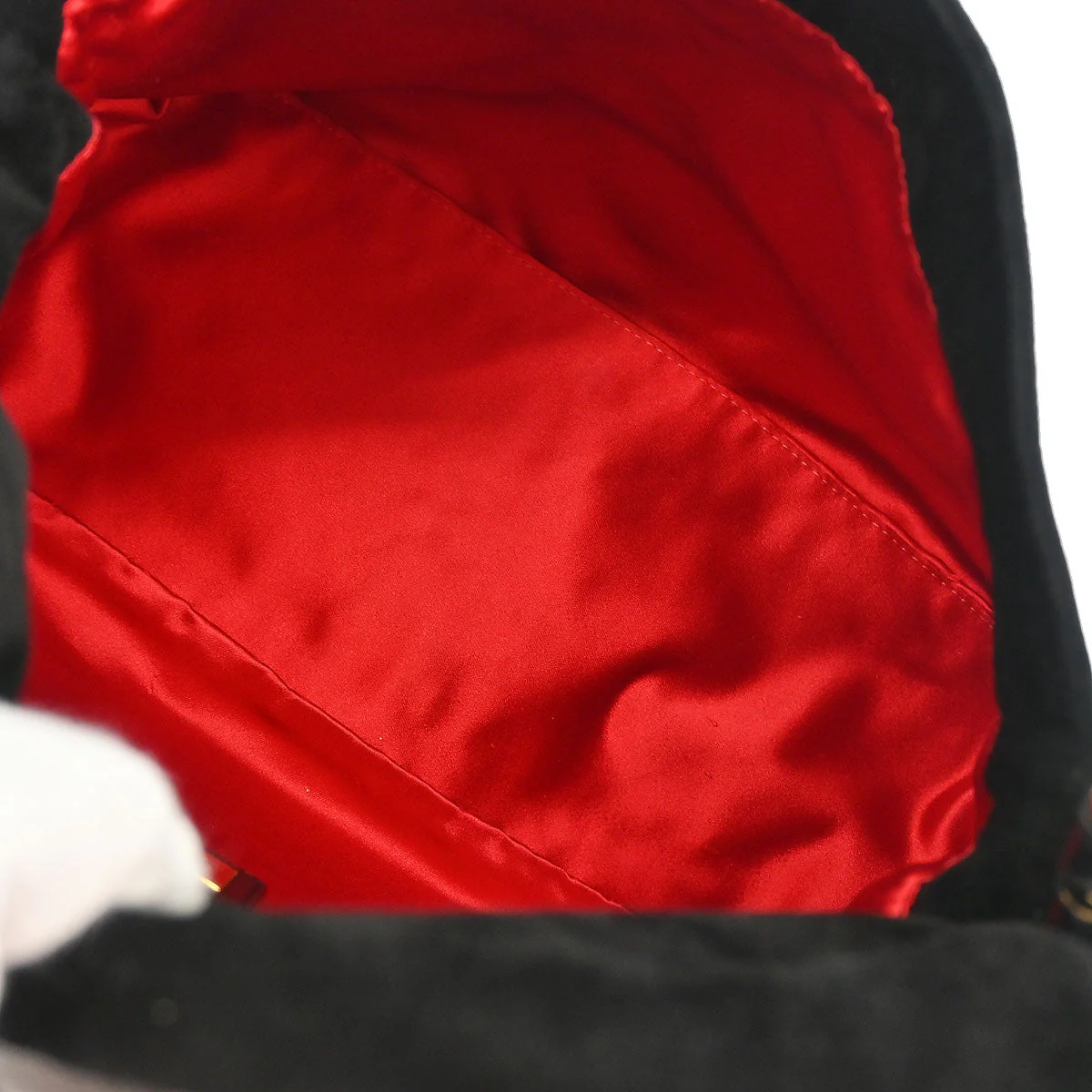 Fendi Black Suede Mamma Baguette Handbag - Image 9