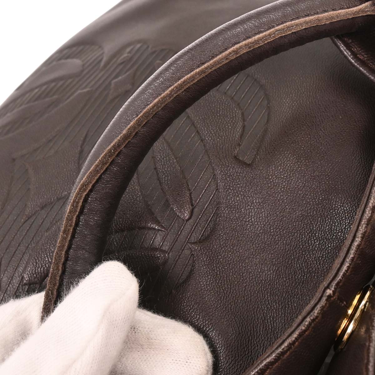 Loewe Brown Lambskin Nappa Aire Tote Bag - Image 4