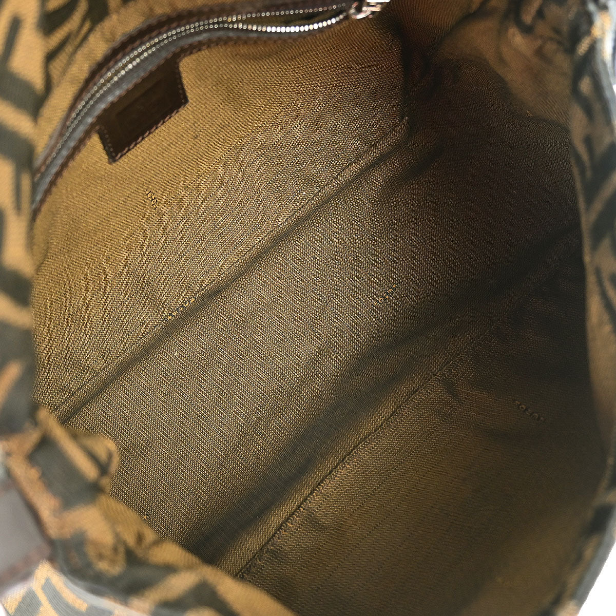 Fendi Brown Canvas Zucca Mamma Baguette Handbag - Image 7
