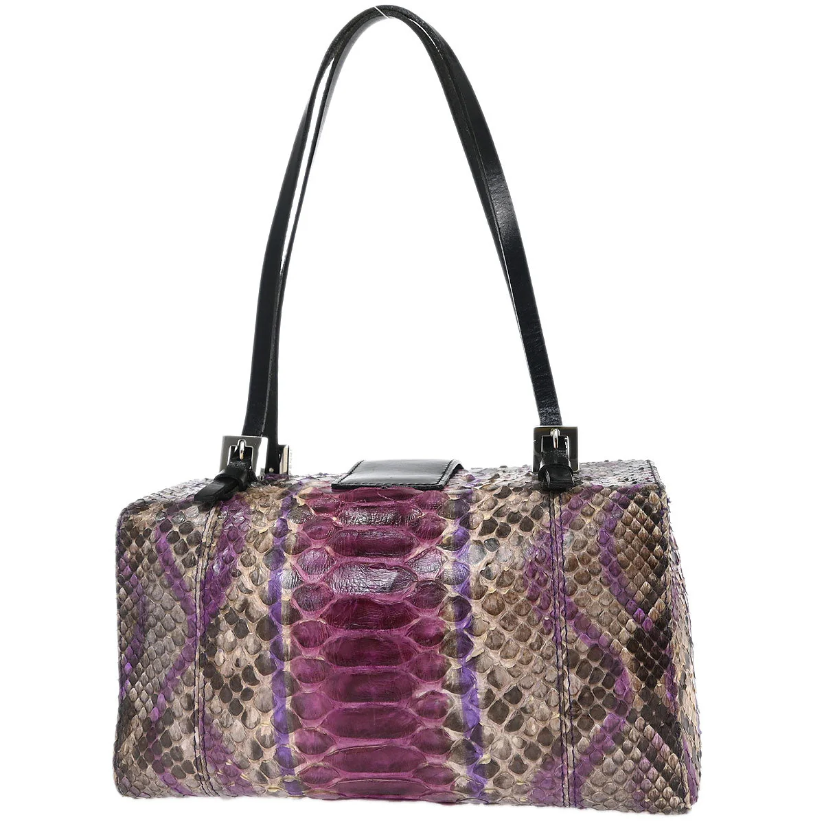 Fendi * Purple Python Handbag - Image 2