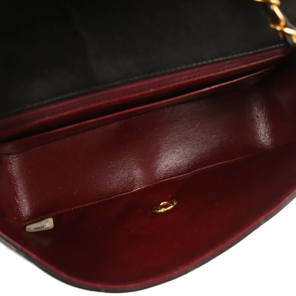 Chanel 1994-1996 Black Lambskin Small Diana Shoulder Bag - Image 7