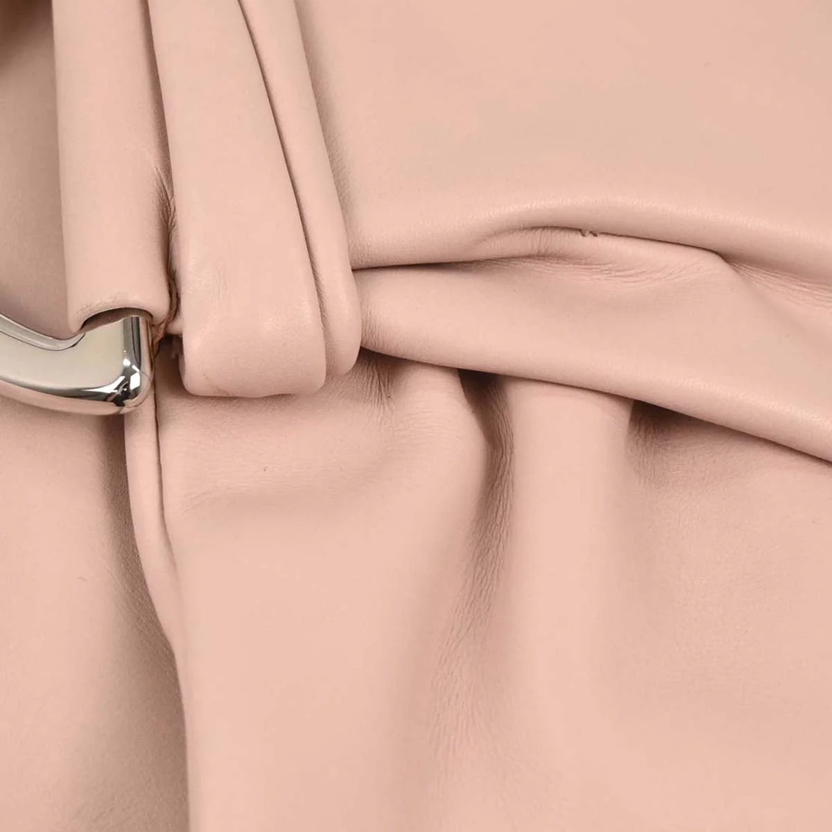 Christian Dior 2009 Light Pink Leather Demi Lune Handbag - Image 3