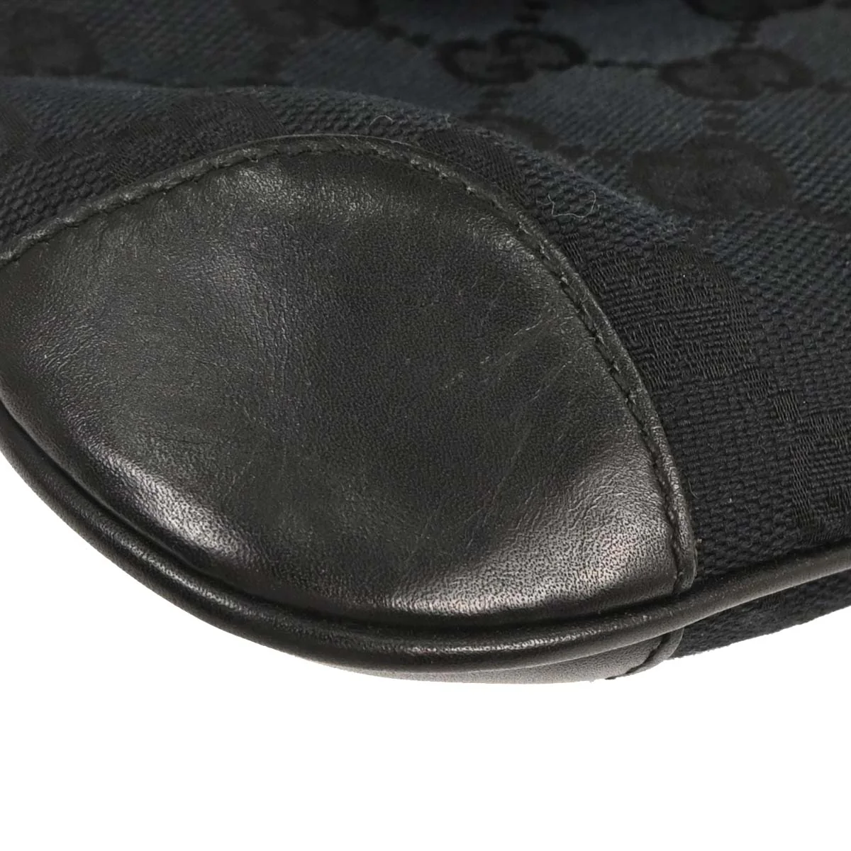 Gucci Black Bamboo GG Handbag - Image 4