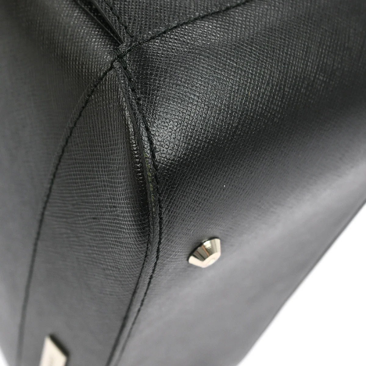 Burberry Black Leather Handbag - Image 6