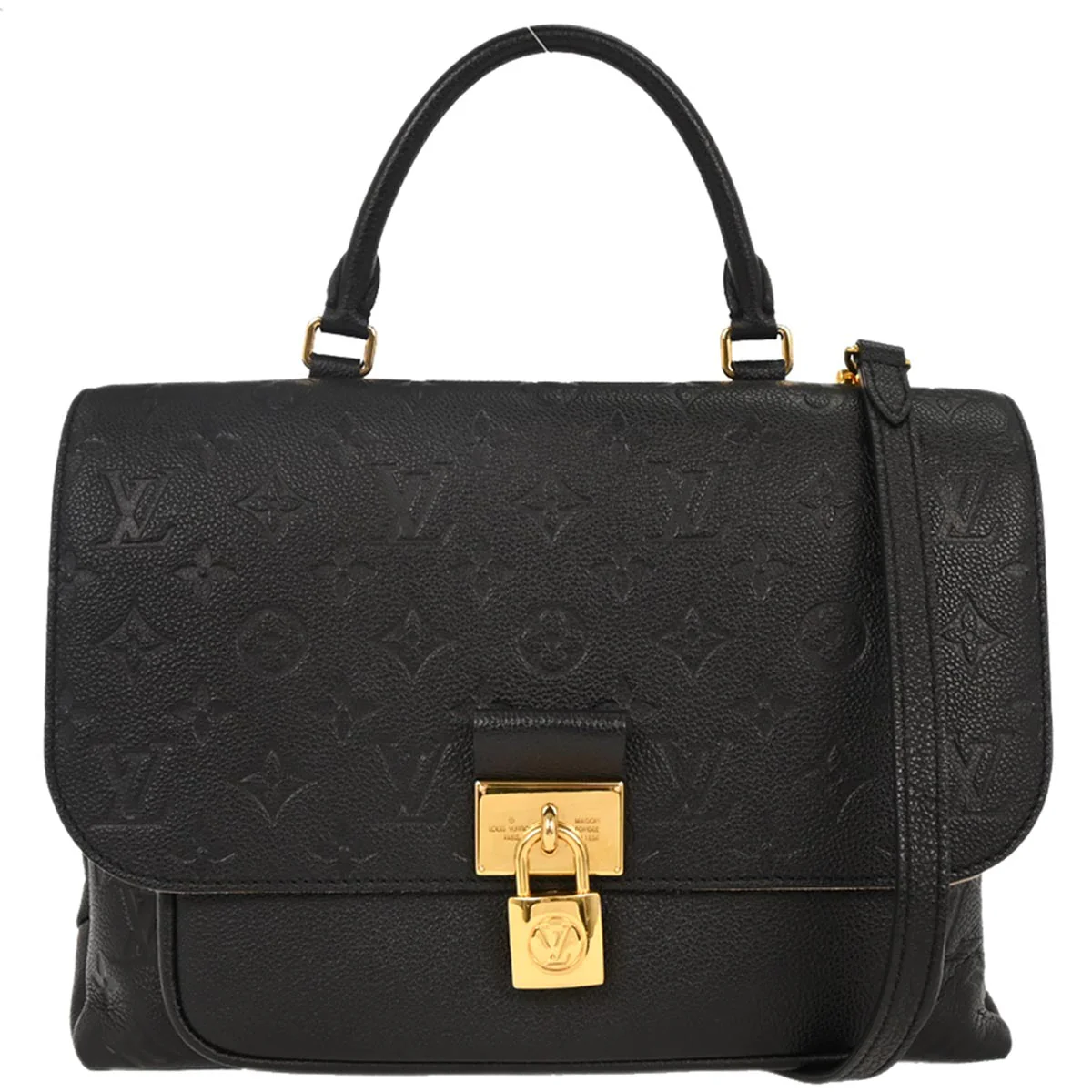 Louis Vuitton 2019 Black Monogram Empreinte Marignan Handbag M44544
