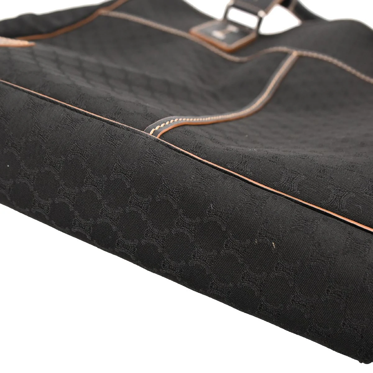 Celine * Black Canvas Macadam Tote Handbag - Image 5