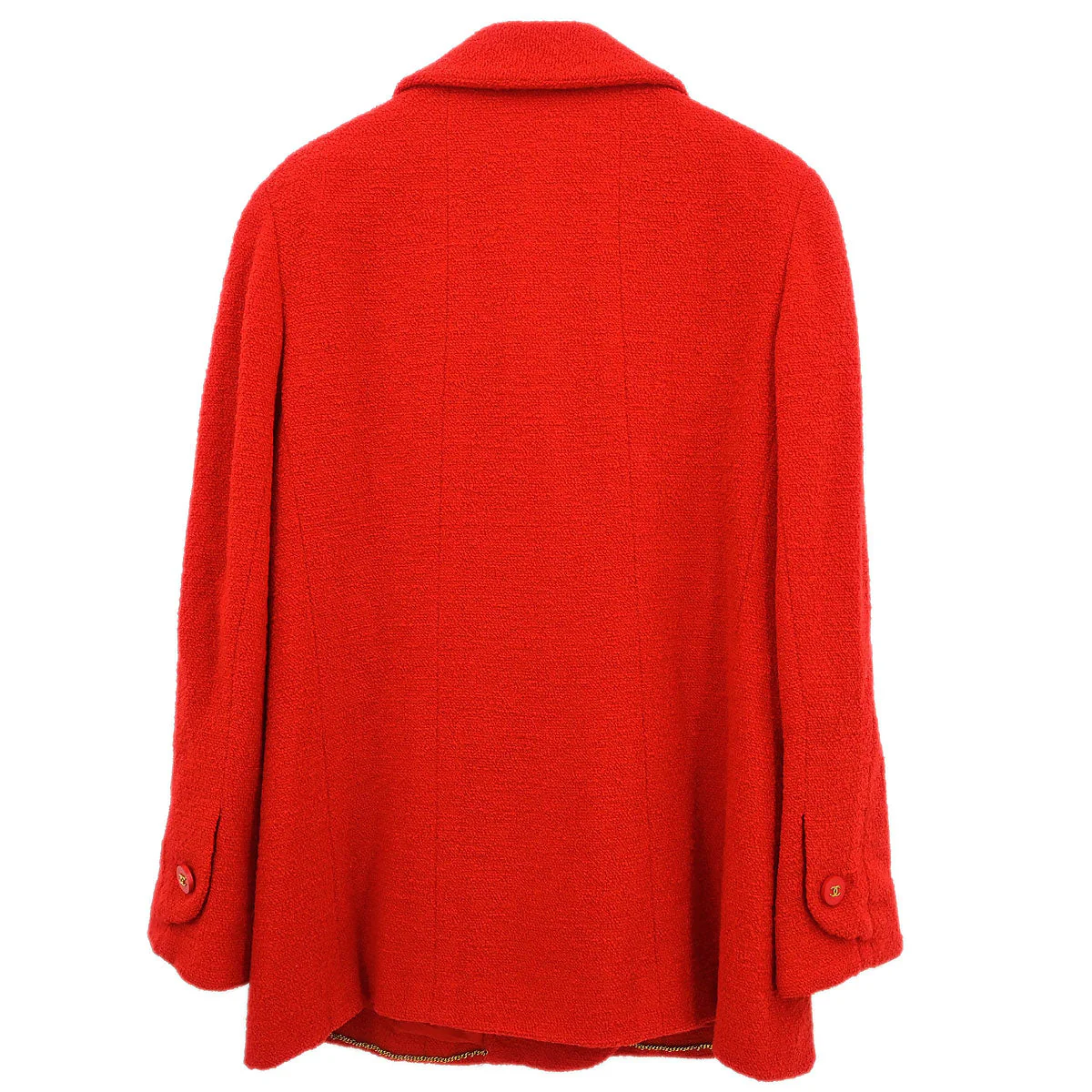 Chanel 1994 Double Breasted Jacket Red #44 - Image 2