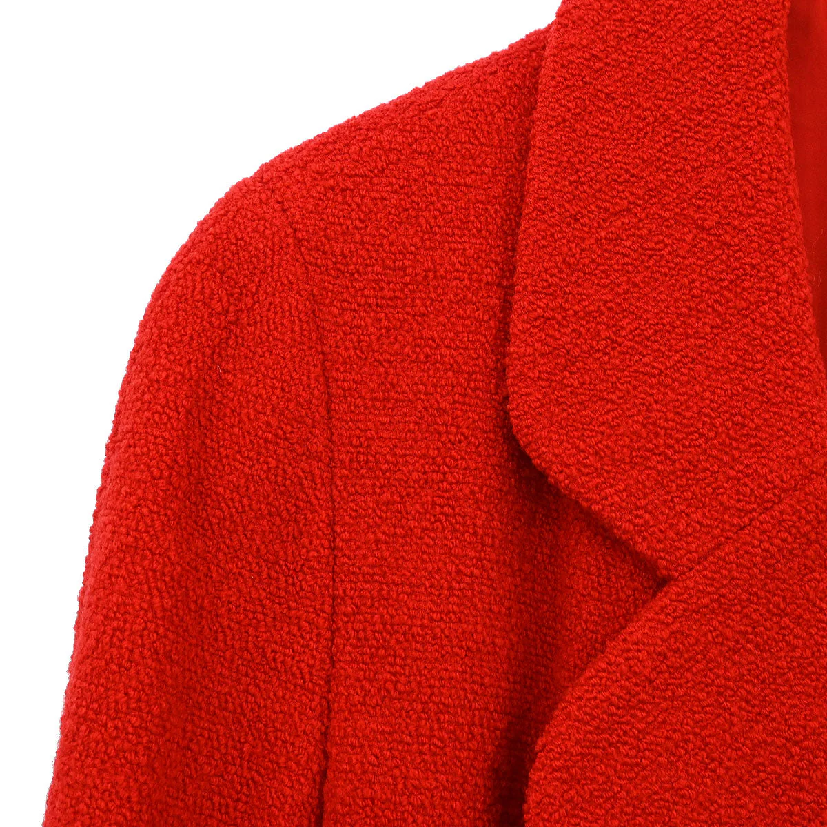 Chanel 1994 Double Breasted Jacket Red #44 - Image 5