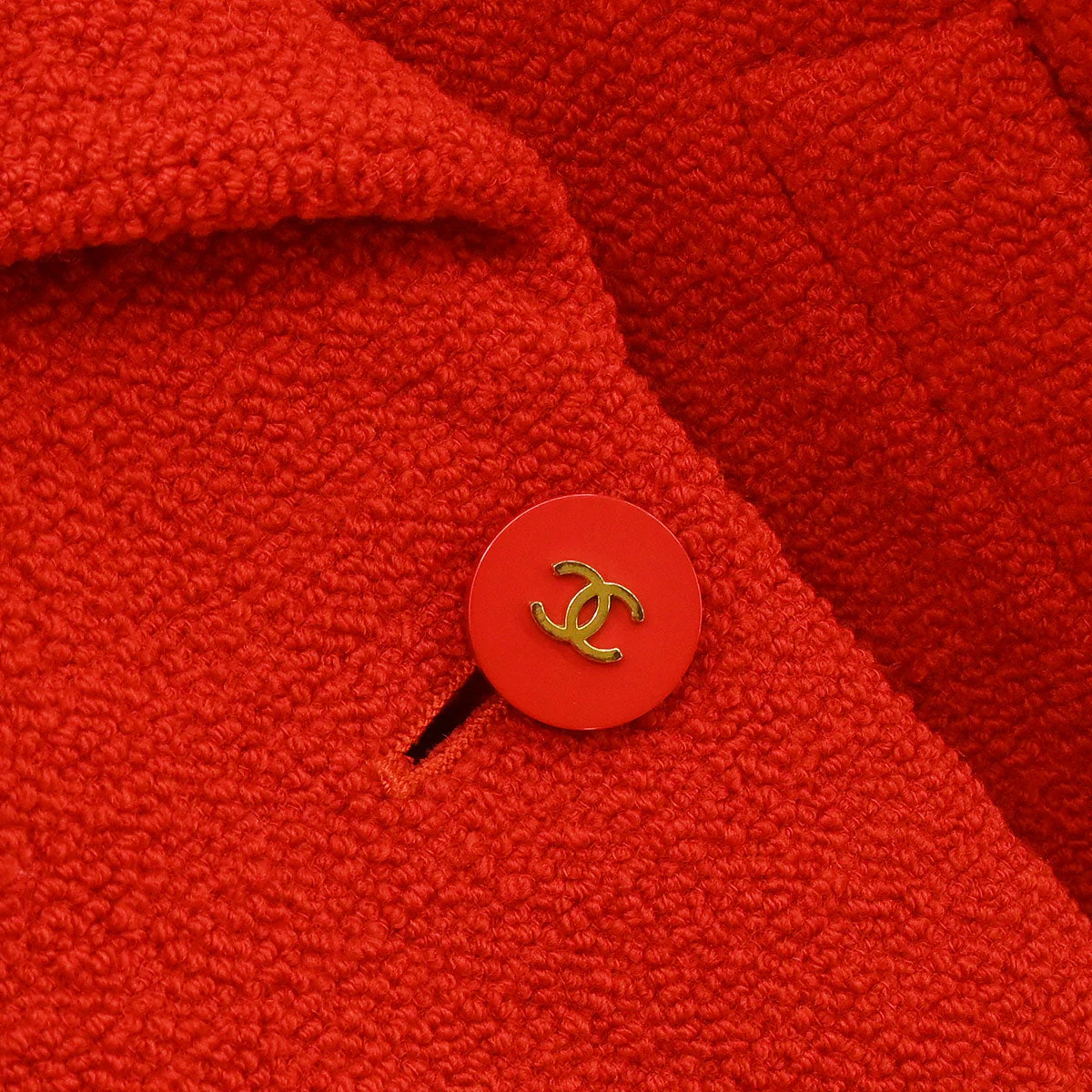 Chanel 1994 Double Breasted Jacket Red #44 - Image 6