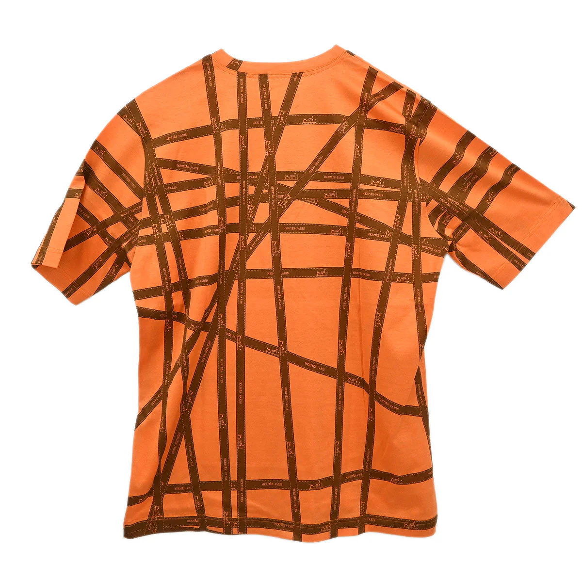 Hermes T-shirt Top Light Orange #M - Image 2