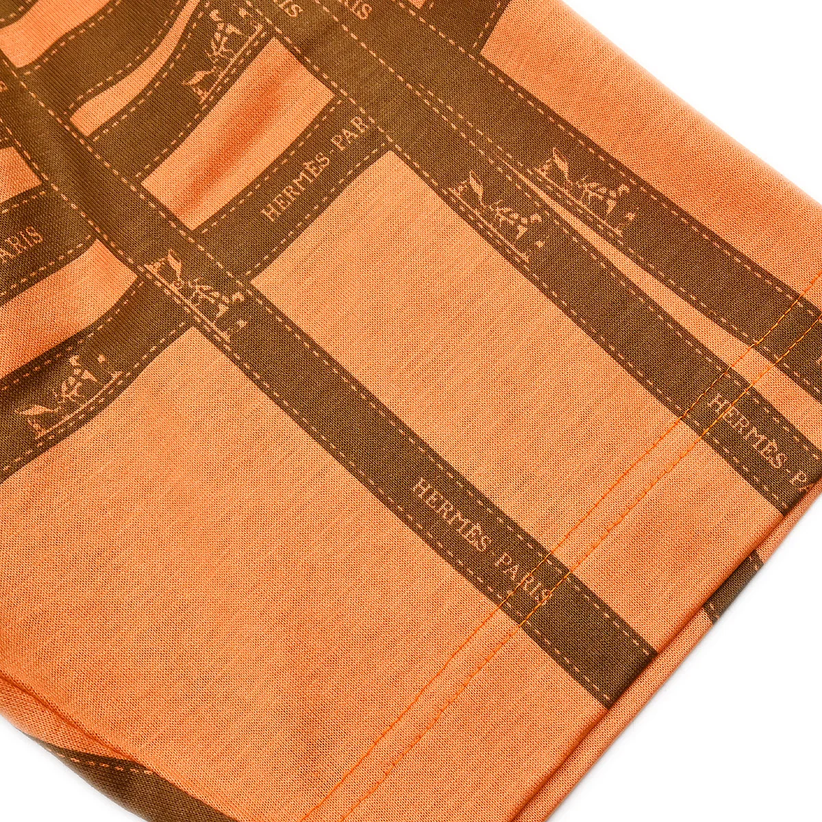 Hermes T-shirt Top Light Orange #M - Image 5