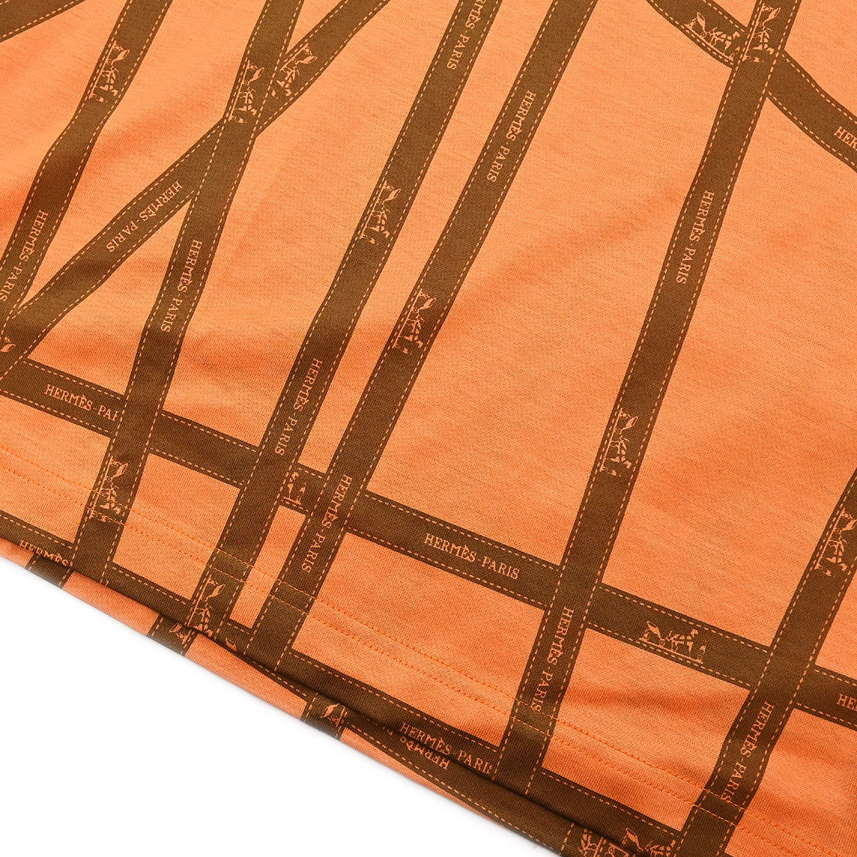 Hermes T-shirt Top Light Orange #M - Image 6