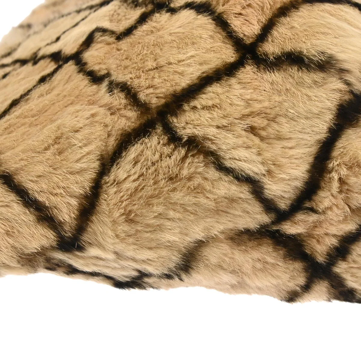 Chanel* 2000-2002 Brown Rabbit Fur Tote Handbag - Image 5