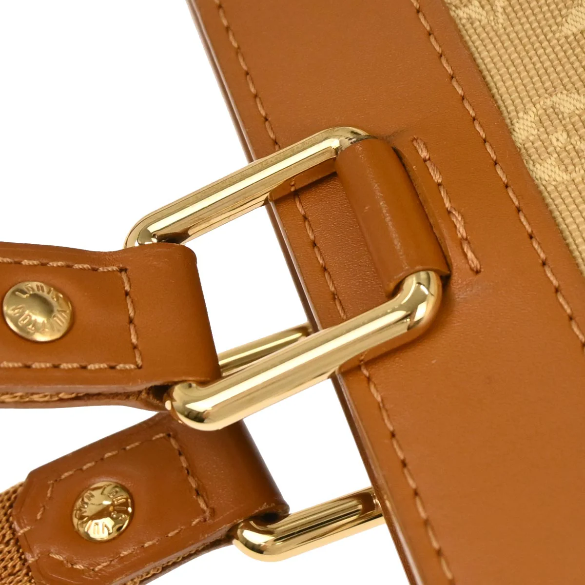 Louis Vuitton 2004 Beige Monogram Mini Lucille PM Handbag M92684 - Image 6