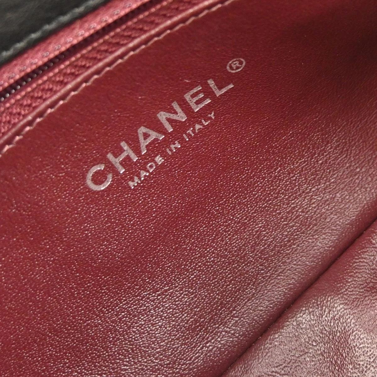 Chanel Black Calfskin Studded Single Flap Shoulder Bag - Image 9