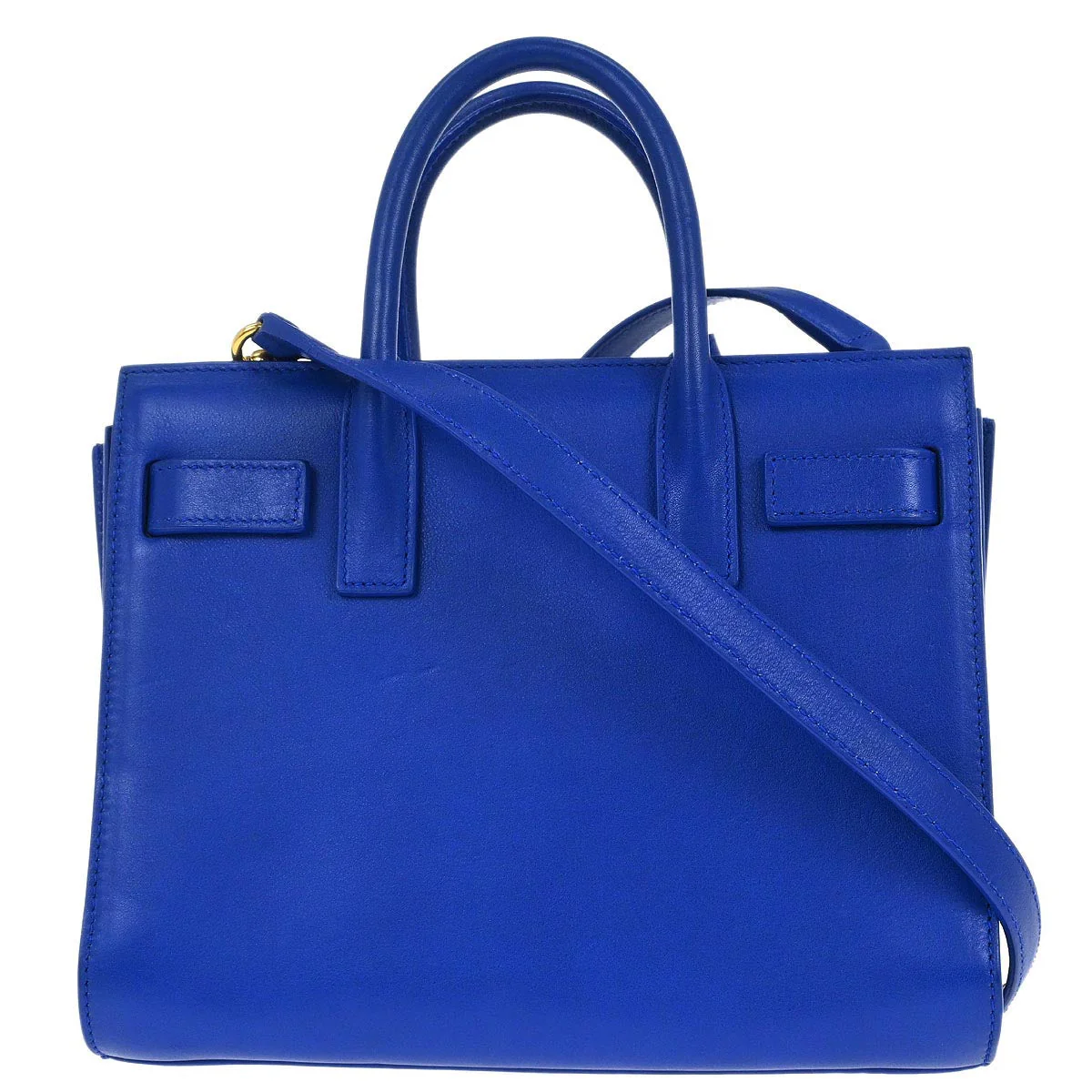 Saint Laurent Blue Sac de Jour Nano 2way Shoulder Handbag - Image 2
