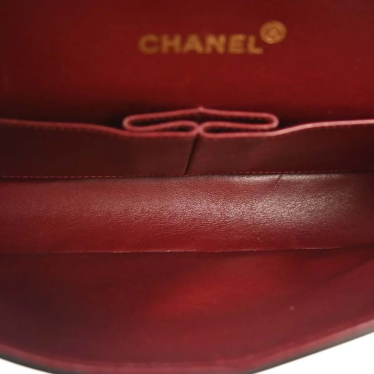 Chanel 1991-1994 Black Lambskin Medium Classic Double Flap Shoulder Bag - Image 8