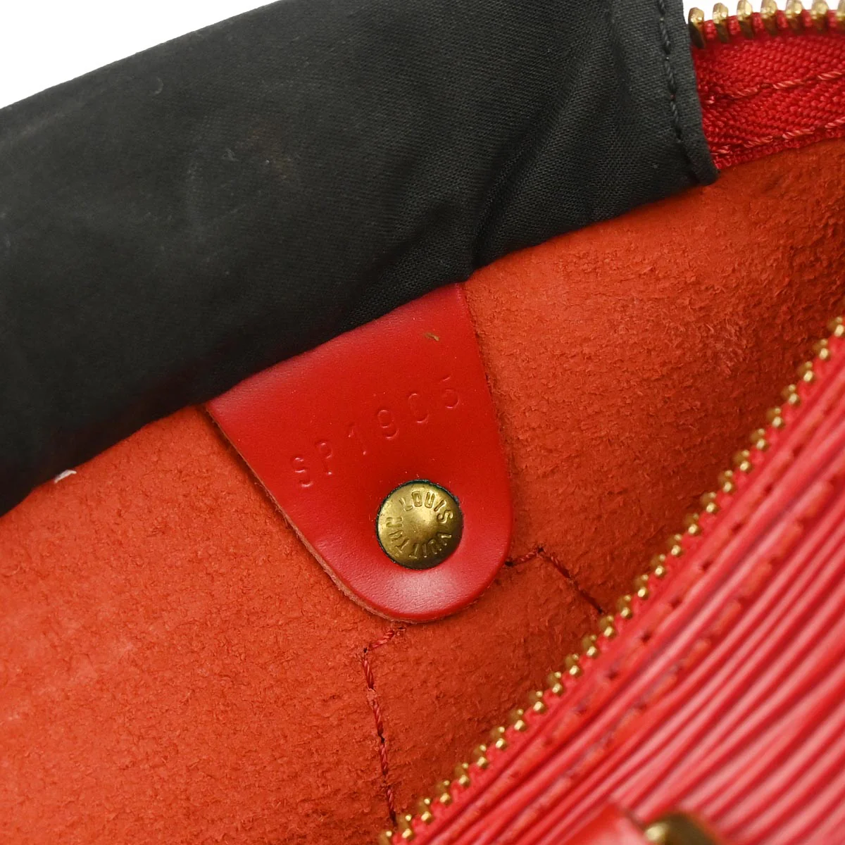Louis Vuitton 1995 Red Epi Speedy 25 Handbag M43017 - Image 10