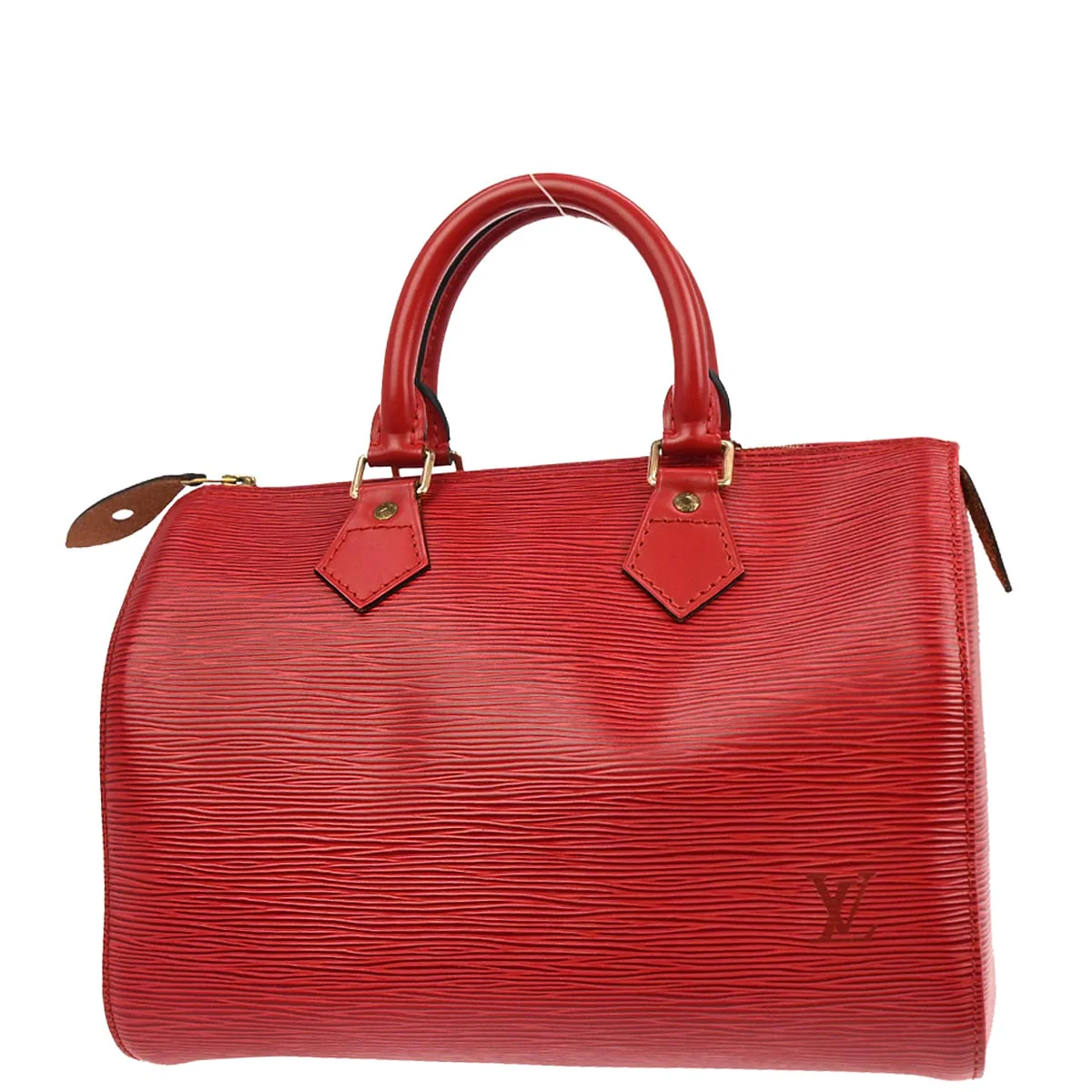Louis Vuitton 1995 Red Epi Speedy 25 Handbag M43017 - Image 2