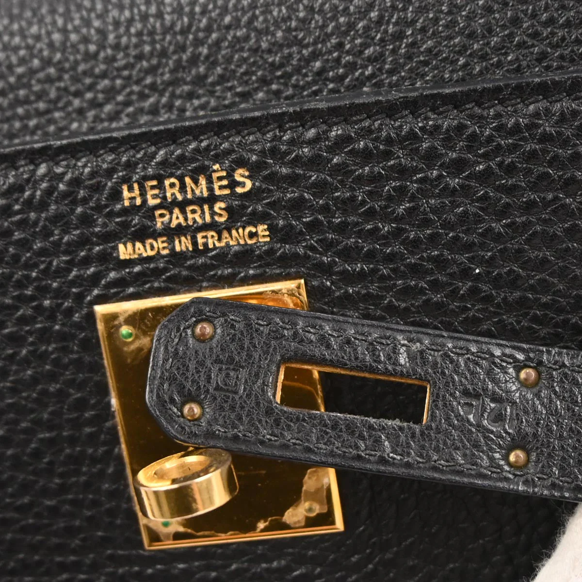 Hermes Black Togo Kelly 35 Retourne 2way Shoulder Handbag - Image 10