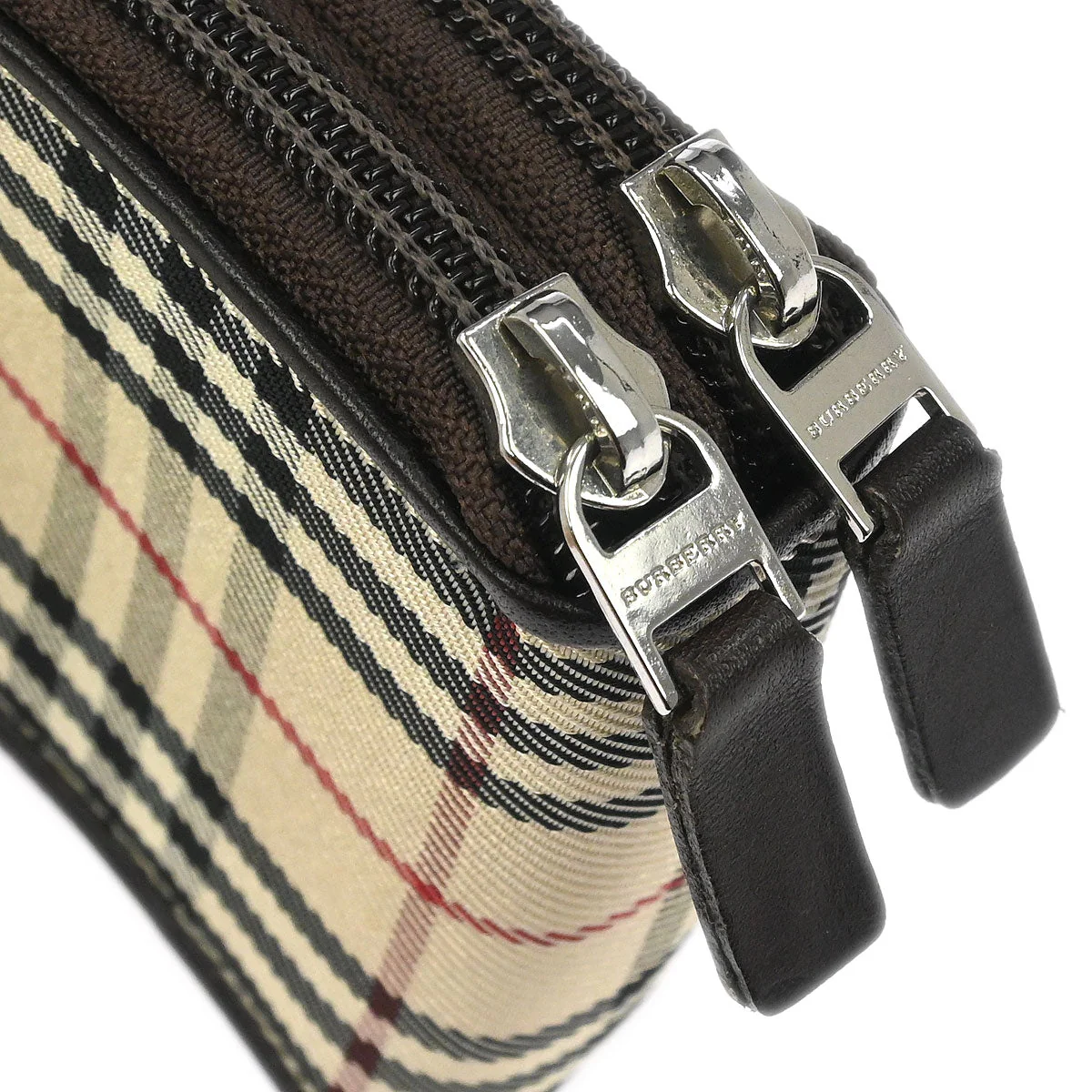 Burberry Beige Burberry Check Coin Case Wallet - Image 4