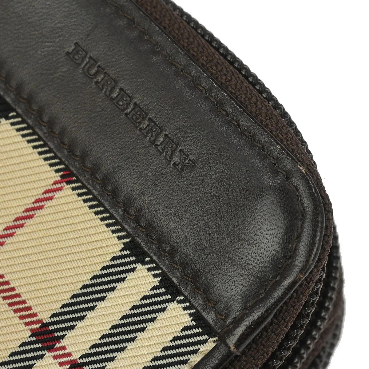 Burberry Beige Burberry Check Coin Case Wallet - Image 5