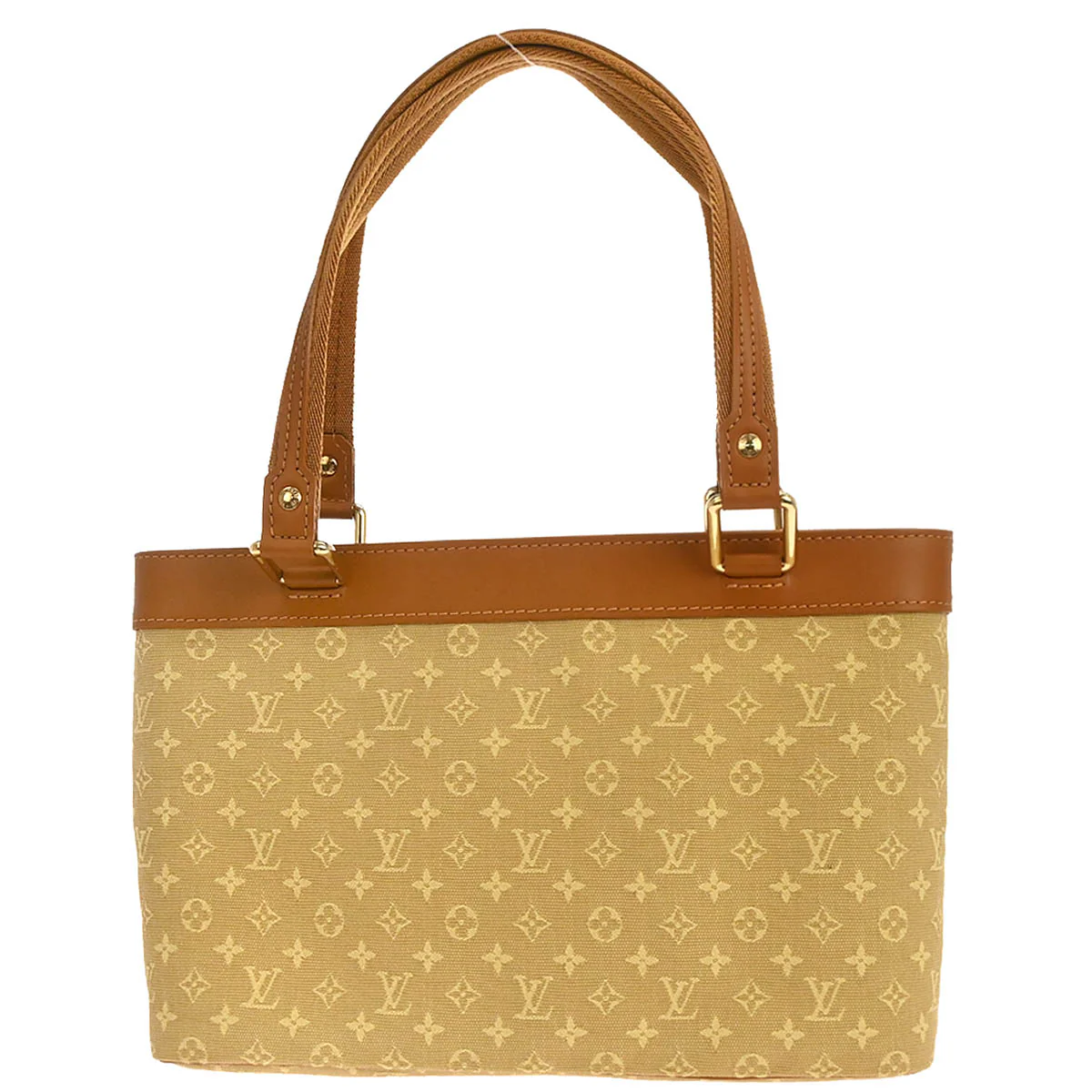 Louis Vuitton 2004 Beige Monogram Mini Lin Lucille PM Handbag - Image 2