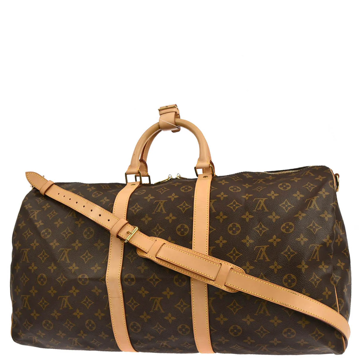 Louis Vuitton Monogram Keepall Bandouliere 55 Travel Bag - Image 2