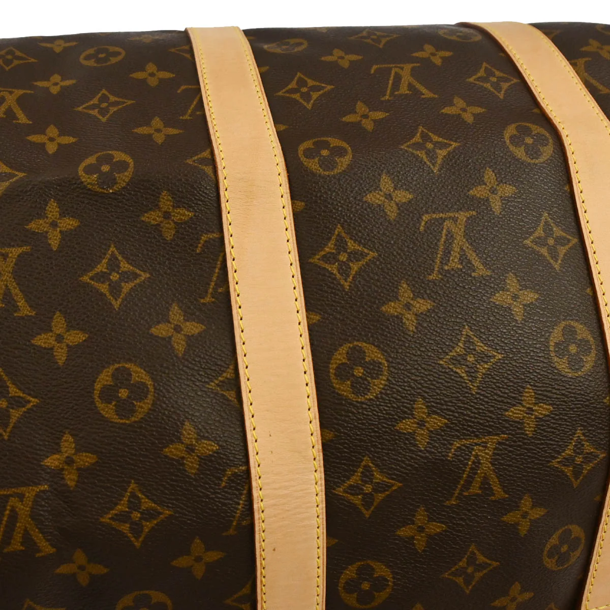 Louis Vuitton Monogram Keepall Bandouliere 55 Travel Bag - Image 5