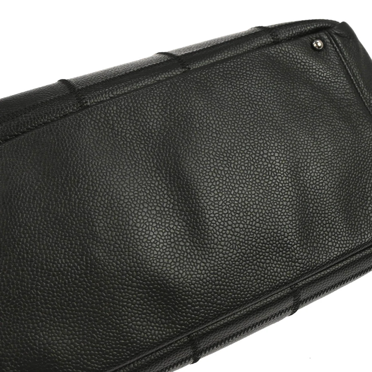 Chanel 2005-2006 Black Caviar Skin Choco Bar Handbag - Image 6