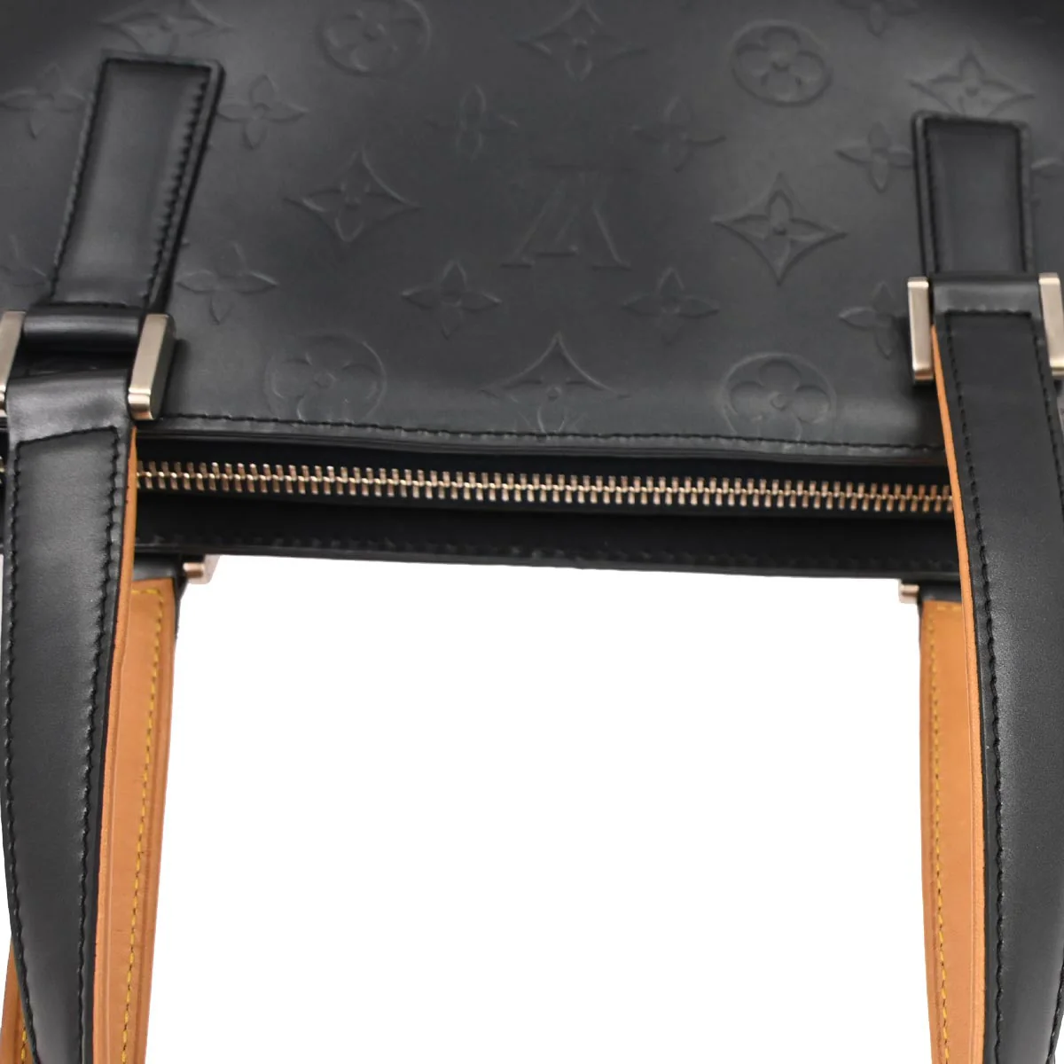 Louis Vuitton 2003 Blue Monogram Mat Stockton Tote Bag M55115 - Image 3