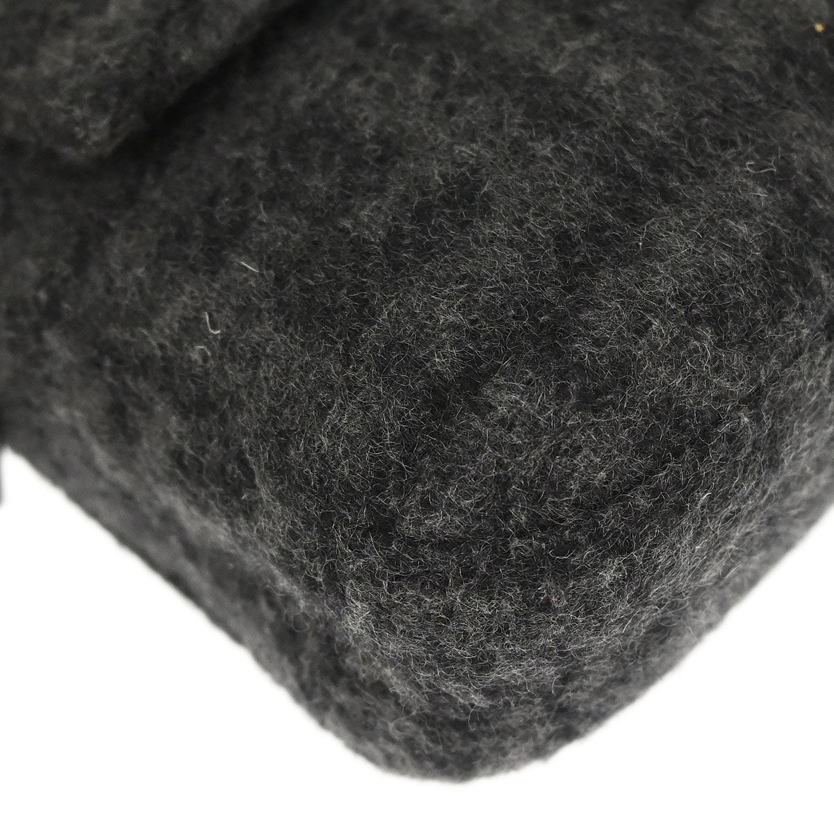 Fendi Gray Wool Zucca Baguette Handbag - Image 7